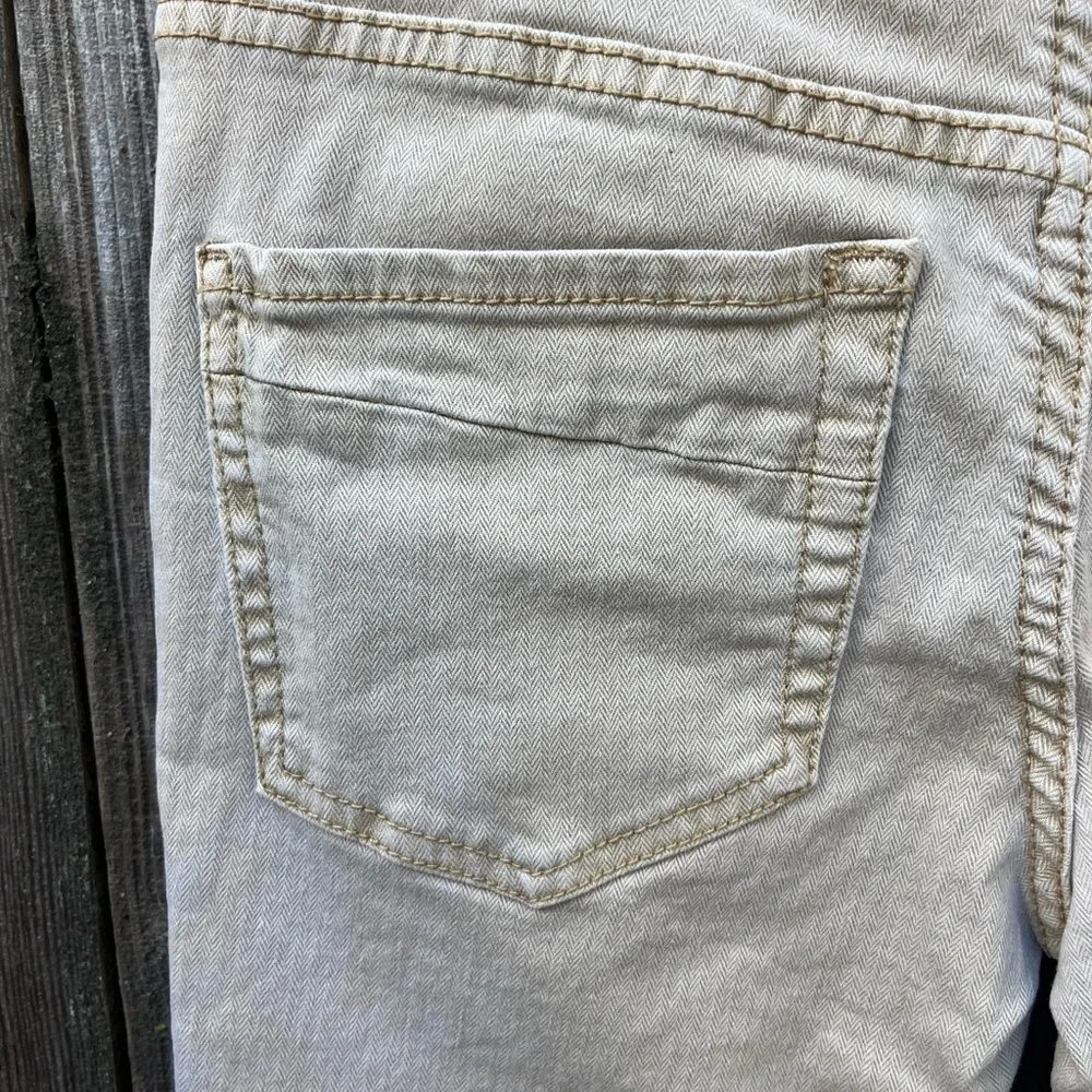 Free People Herringbone Cream Women Jeans